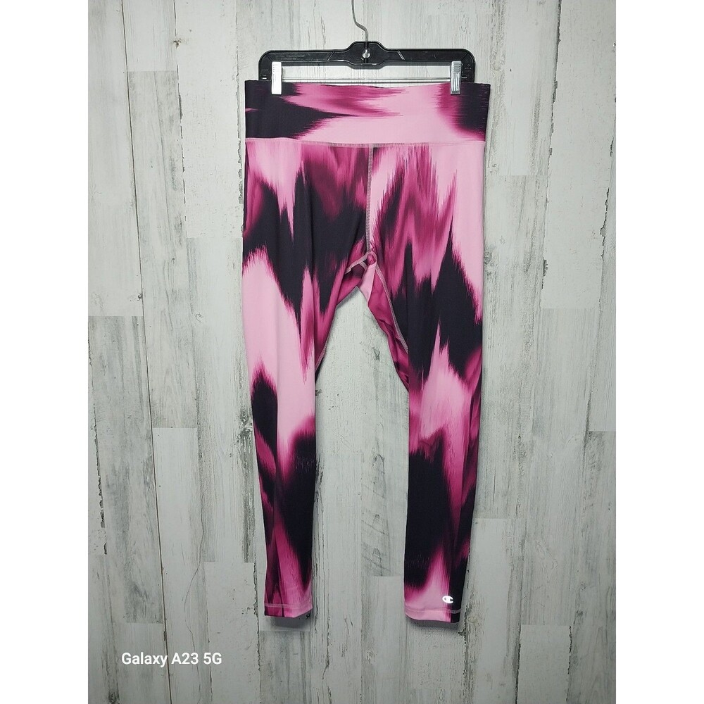 Champion Marzipan Glaze Washy Glitch SmoothTec Legging XL NWT